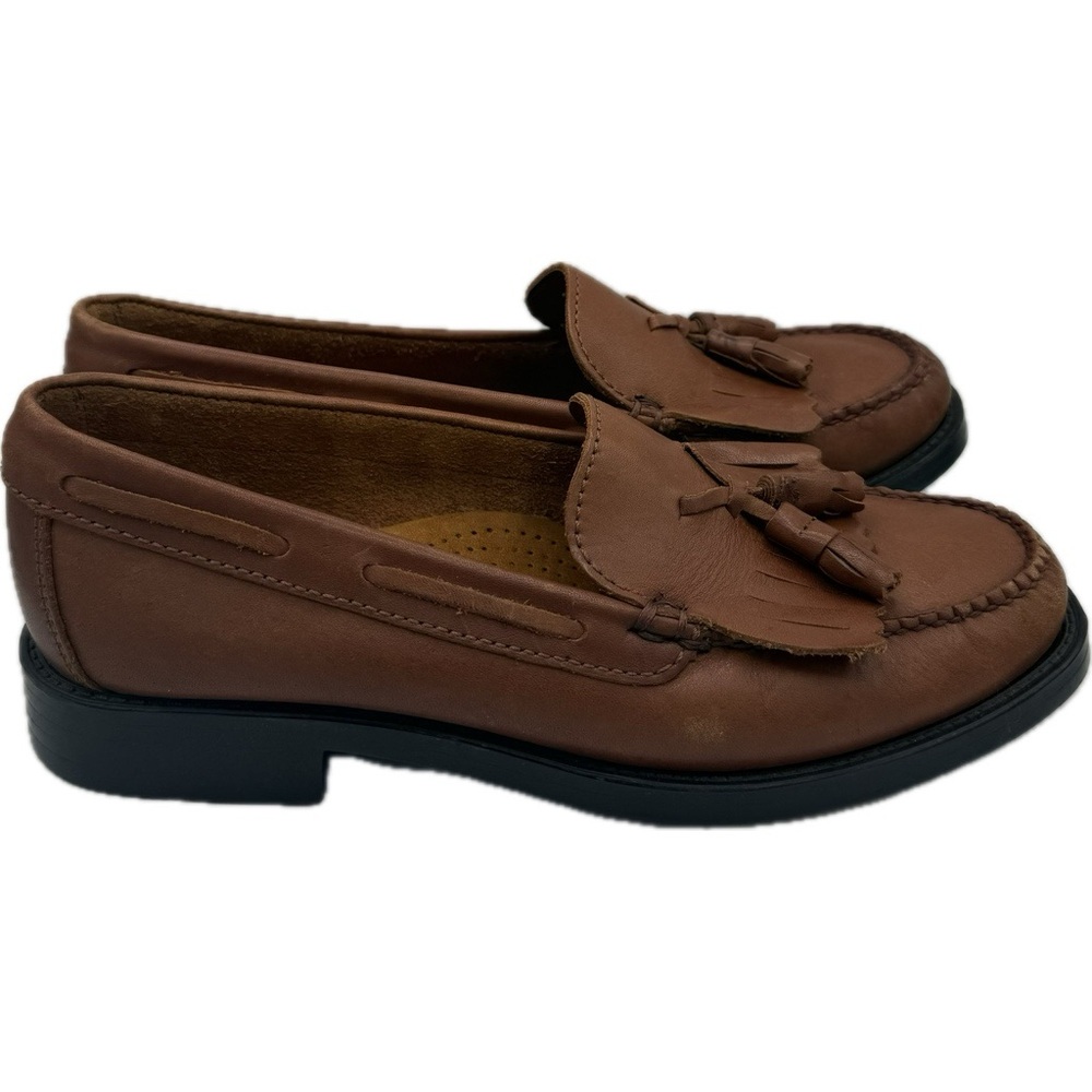 BASS WEEJUNS Marietta II Womens 6.5 M Brown Kiltie Tassel Leather Loafer Preppy - Picture 6 of 10